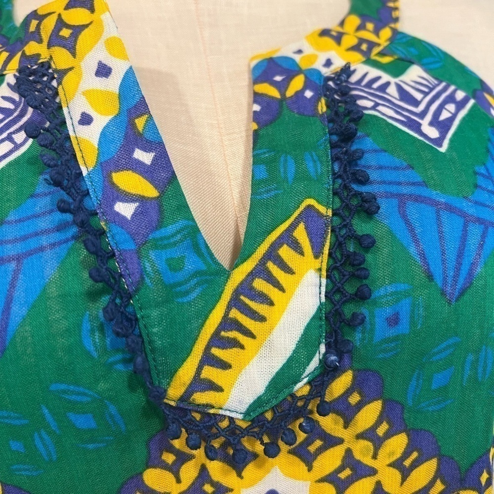 Jade Multicolor And Multi Pattern Sheath Dress Wi… - image 3